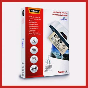 29.7 x 42 x 0.1 cm Letter Adhesive Laminating Pouches with all brand laminators Compatibility by Fellowes