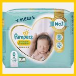 Navel-friendly, softest and maximum moisture absorbing Nappies with up to 12 hours drying by Pampers