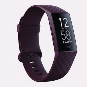 Wellness tracker Fitbit Charge 4 with GPS, swimming following and as long as 7 days of battery life, rosewood