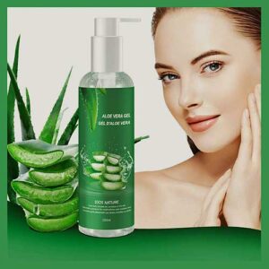 100% Organic Aloe Vera Gel for Sunburned and Dry Skin by Siman